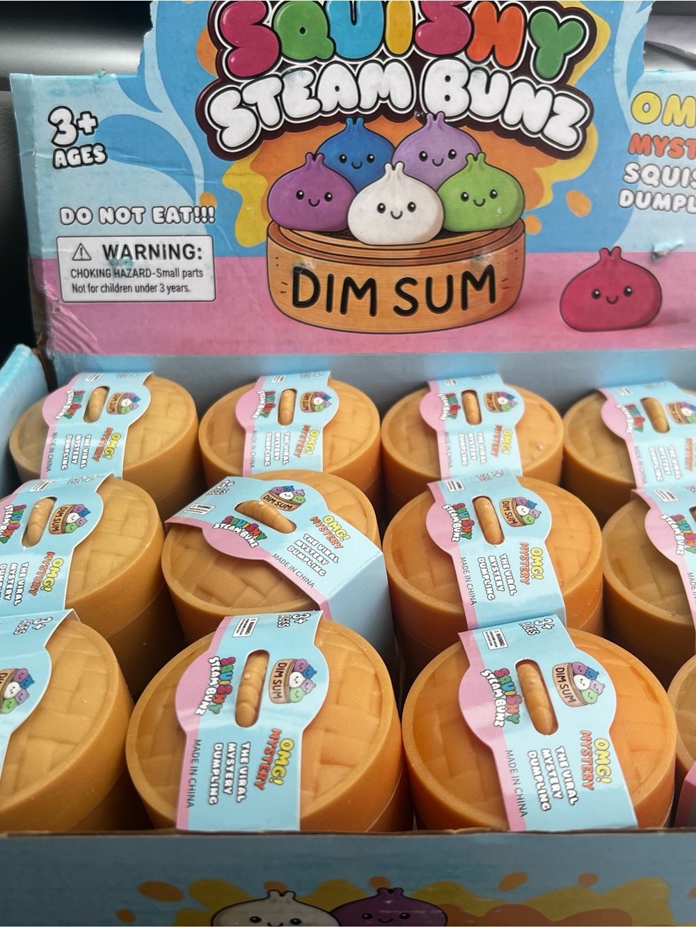 Squishy Steam Bun Dim Sum Squeeze Toy - Orange